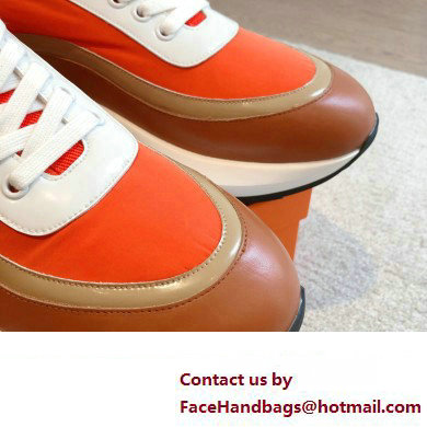 Hermes fabric and calfskin Gramme Men's Sneakers 04 2023 - Click Image to Close