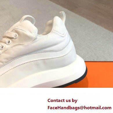 Hermes fabric and calfskin Gramme Men's Sneakers 07 2023 - Click Image to Close