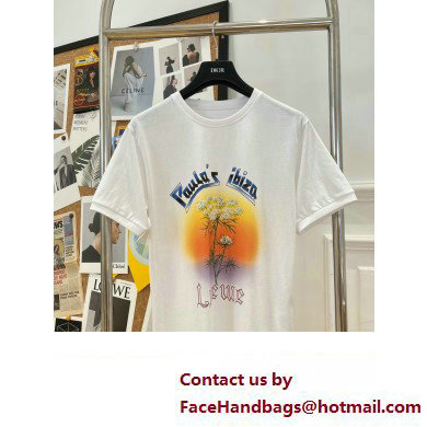 LOEWE Fennel T-shirt in cotton White/Multicolor 2023