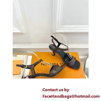 Louis Vuitton Heel 6.5cm Sparkle Sandals Monogram with LV Initials chain 2023