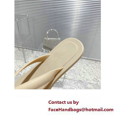 Maison Margiela Tabi Flip-Flops Rubber Thong Sandals Beige 2023