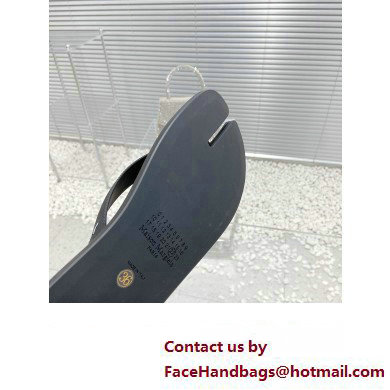 Maison Margiela Tabi Flip-Flops Rubber Thong Sandals Black 2023 - Click Image to Close