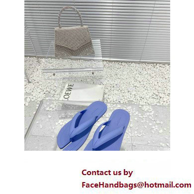 Maison Margiela Tabi Flip-Flops Rubber Thong Sandals Blue 2023 - Click Image to Close