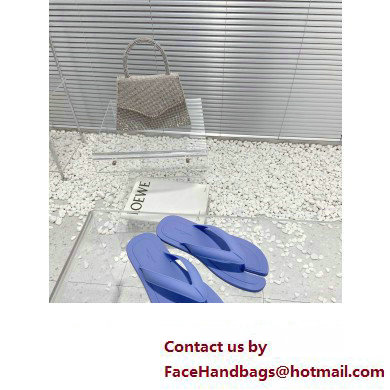 Maison Margiela Tabi Flip-Flops Rubber Thong Sandals Blue 2023 - Click Image to Close