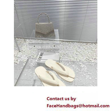 Maison Margiela Tabi Flip-Flops Rubber Thong Sandals White 2023