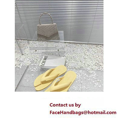 Maison Margiela Tabi Flip-Flops Rubber Thong Sandals Yellow 2023 - Click Image to Close