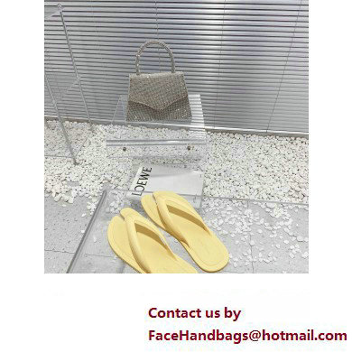 Maison Margiela Tabi Flip-Flops Rubber Thong Sandals Yellow 2023 - Click Image to Close