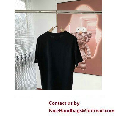 PRADA MEN'S Cotton T-shirt black 2023