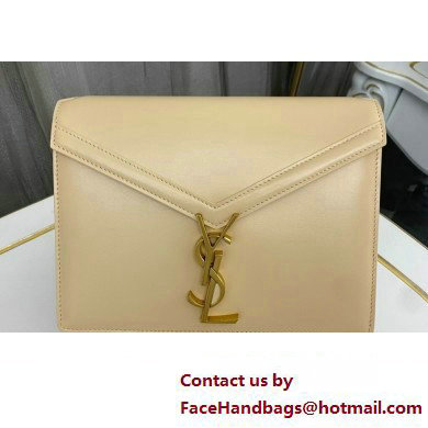 Saint Laurent cassandra medium chain bag in leather 532750 Beige Saint Laurent cassandra medium chain bag in leather 532750 Beige