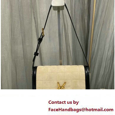 Saint Laurent solferino small bag in quilted nubuck suede 739139 Beige Saint Laurent solferino small bag in quilted nubuck suede 739139 Beige