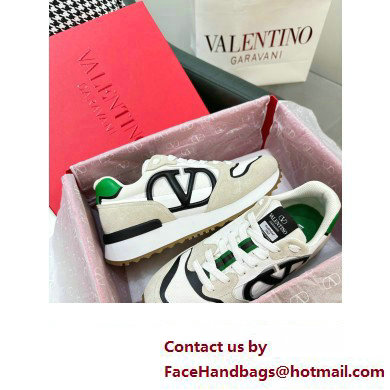 Valentino Vlogo Pace low-top Women/Men sneakers in split leather, fabric and calfskin 02 2023