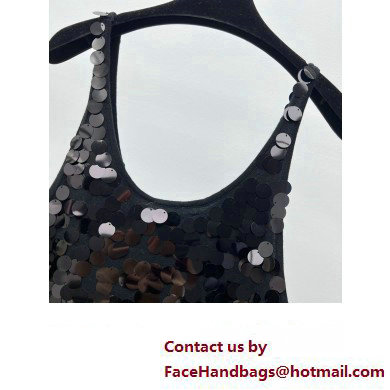 chanel black sequins dress 02 2023
