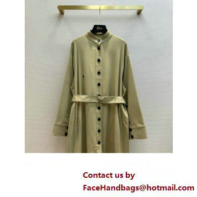 dior beige cotton trench coat with belt 2023