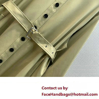 dior beige cotton trench coat with belt 2023