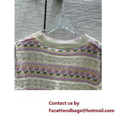 dior flowers cashmere knit cardigan 2023