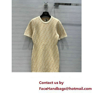 fendi beige knit dress 2023