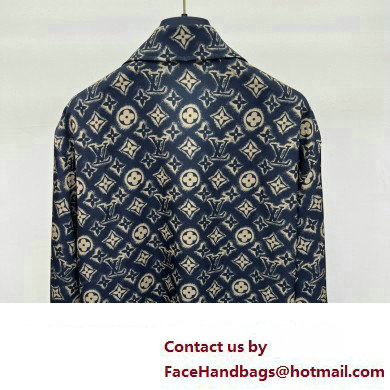 louis vuitton Monogram Silk Short-Sleeved Shirt 2023
