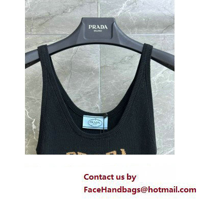 prada Silk dress black 2023