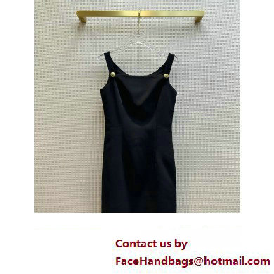 prada black Tricotine dress 2023