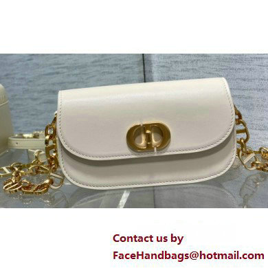 Dior Small 30 Montaigne Avenue Bag in Box Calfskin White 2024 Dior Small 30 Montaigne Avenue Bag in Box Calfskin White 2024