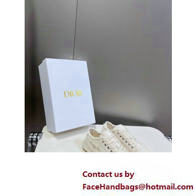 Dior Ecru Fringed Cotton Canvas D-Blaze Sneaker 2024 Dior Ecru Fringed Cotton Canvas D-Blaze Sneaker 2024