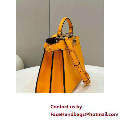 Fendi Peekaboo ISeeU Small Bag in nappa Leather Orange 2024 Fendi Peekaboo ISeeU Small Bag in nappa Leather Orange 2024