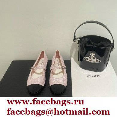 Chanel Ballerinas G38897 Glitter Pink 2022 - Click Image to Close