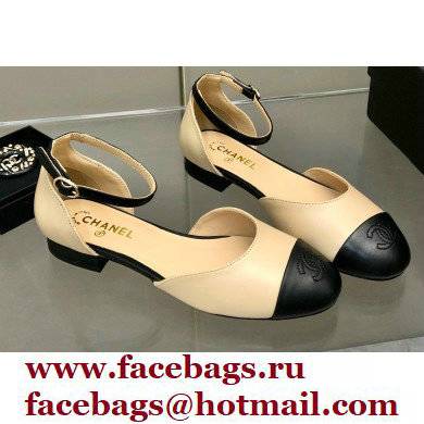 Chanel Lambskin Open Shoes G38959 Beige 2022