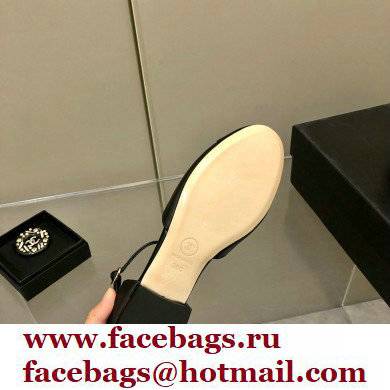 Chanel Lambskin Open Shoes G38959 Black 2022