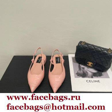 Chanel Open Shoes G38731 Patent Pink 2022