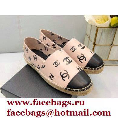 Chanel Printed Lambskin Espadrilles G38628 Light Pink 2022 - Click Image to Close