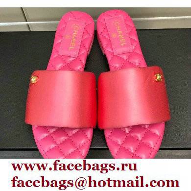 Chanel Satin Mules G38858 Pink 2022 - Click Image to Close