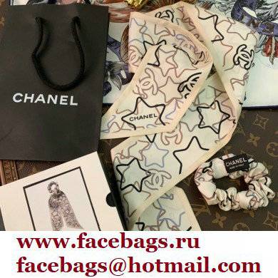 Chanel Silk Twill Slim Bandeau Scarf 9x100cm 01 2022 - Click Image to Close