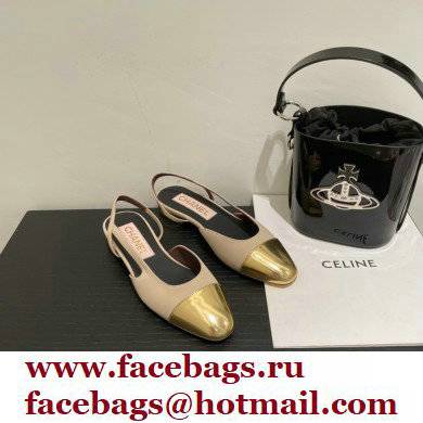 Chanel Slingbacks G31319 Beige/Gold 2022