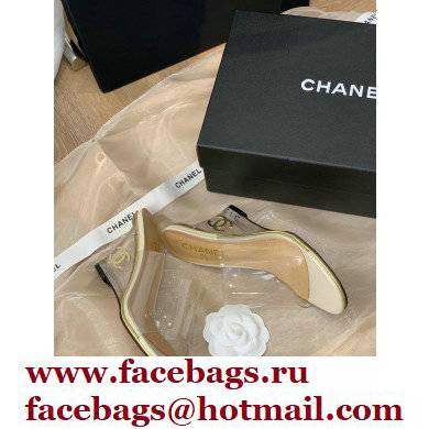 Chanel Transparent PVC Wedge Mules White 2022