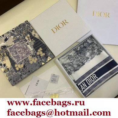 DIOR Toile de Jouy Sauvage Square Scarf navy 2022 - Click Image to Close
