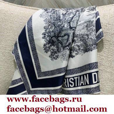 DIOR Toile de Jouy Sauvage Square Scarf navy 2022 - Click Image to Close