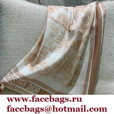 DIOR Toile de Jouy Sauvage Square Scarf pink 2022 - Click Image to Close