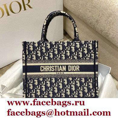 DiorBlue Oblique Jacquard Small Book Tote BAG 2022 DiorBlue Oblique Jacquard Small Book Tote BAG 2022