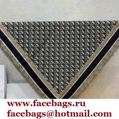 Dior Cashmere and Linen Oblique Shawl blue 2022