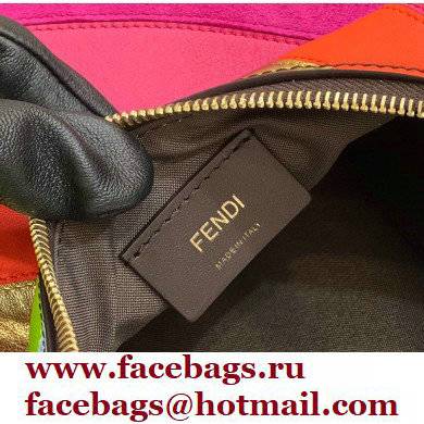 Fendi leather Fendigraphy Small Hobo Bag with multicolor inlay 2022
