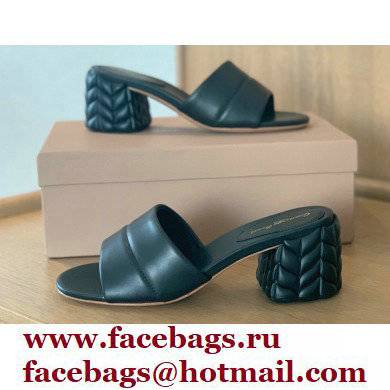 Gianvito Rossi Heel 6cm FLOREA Mules Black 2022 - Click Image to Close
