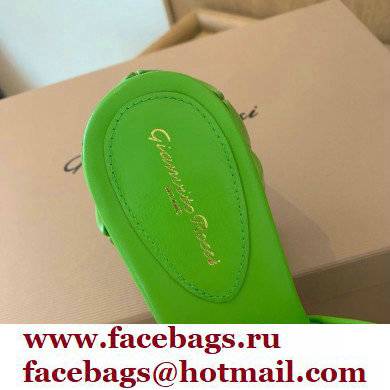Gianvito Rossi Heel 6cm FLOREA Mules Green 2022 - Click Image to Close