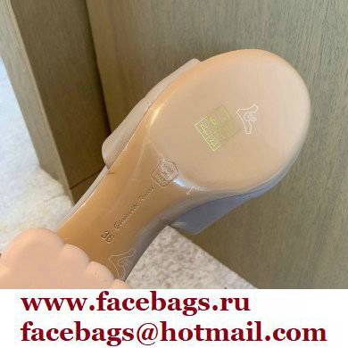 Gianvito Rossi Heel 6cm FLOREA Mules Nude 2022 - Click Image to Close