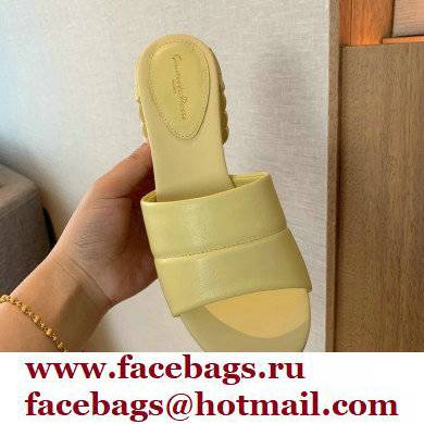 Gianvito Rossi Heel 6cm FLOREA Mules Yellow 2022 - Click Image to Close