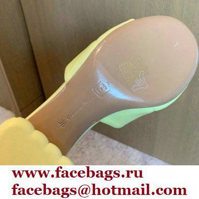 Gianvito Rossi Heel 6cm FLOREA Mules Yellow 2022 - Click Image to Close