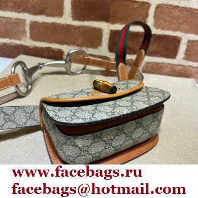 Gucci Bamboo 1947 mini belt bag 681137 GG Canvas Brown 2022