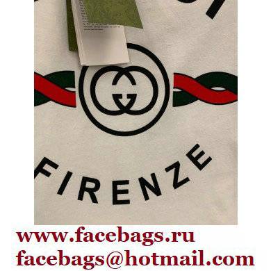 Gucci Cotton jersey 'Gucci Firenze 1921' T-shirt white 2022