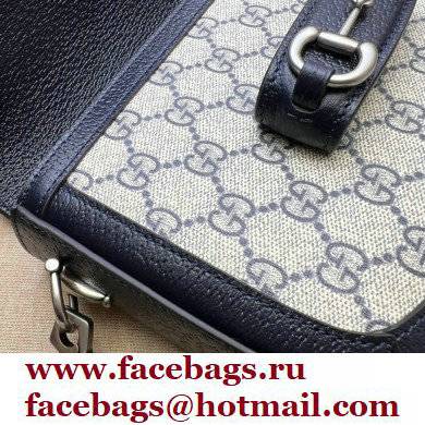 Gucci Horsebit 1955 GG mini bag 658574 Blue 2022