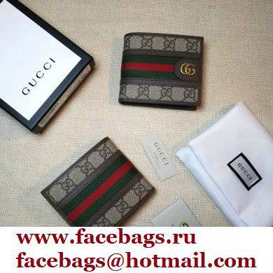 Gucci Ophidia GG wallet 597606 Brown 2022
